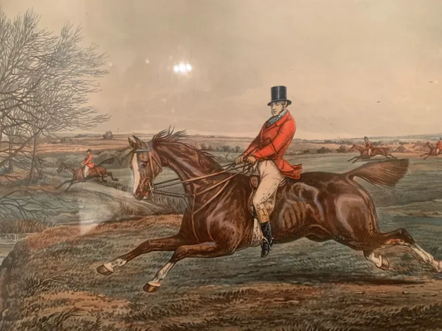 Paire de Gravures Anglaises. « Chasse à Courre ».
