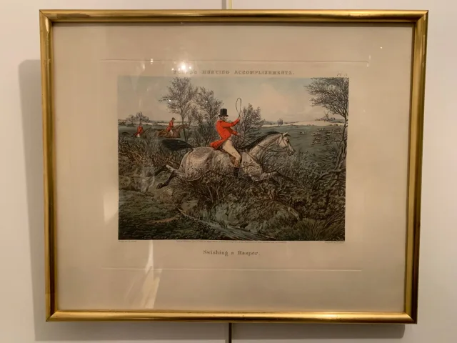 Paire de Gravures Anglaises. « Chasse à Courre ».
