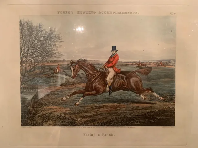 Paire de Gravures Anglaises. « Chasse à Courre ».