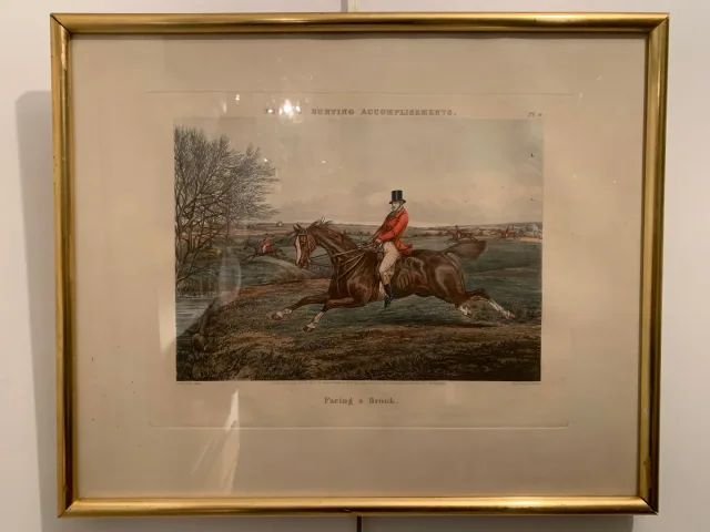 Paire de Gravures Anglaises. « Chasse à Courre ».