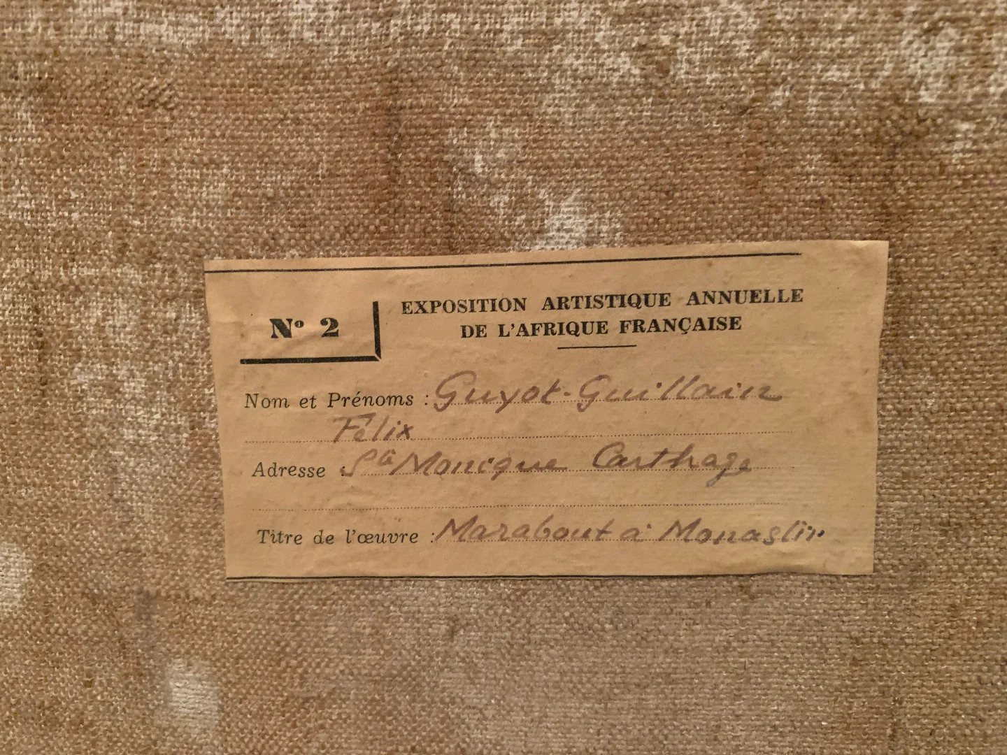 Tunisie par « Felix Guyot-Guillain » 1878-1960