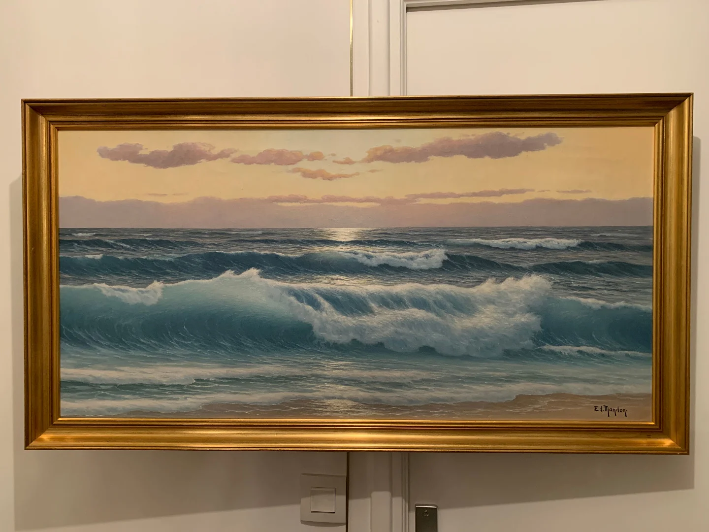 OIL ON CANVAS signed ED MANDON