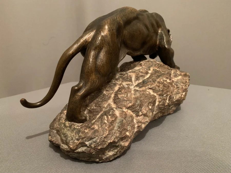 Tigre En Bronze De « James ANDREY » (XIXéme-XXéme siècle)