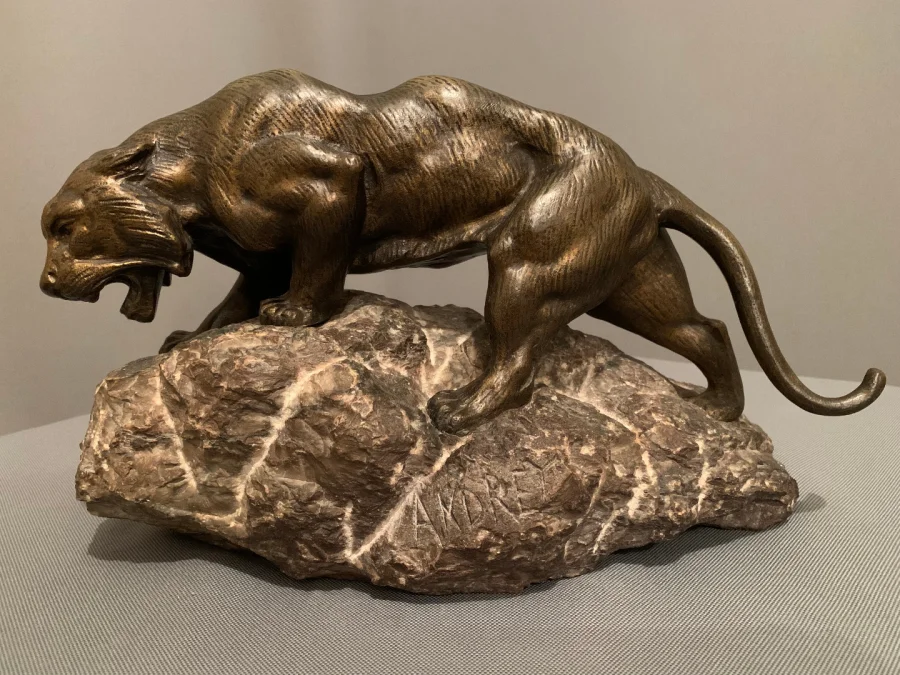 Tigre En Bronze De « James ANDREY » (XIXéme-XXéme siècle)