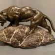 Tigre En Bronze De « James ANDREY » (XIXéme-XXéme siècle)