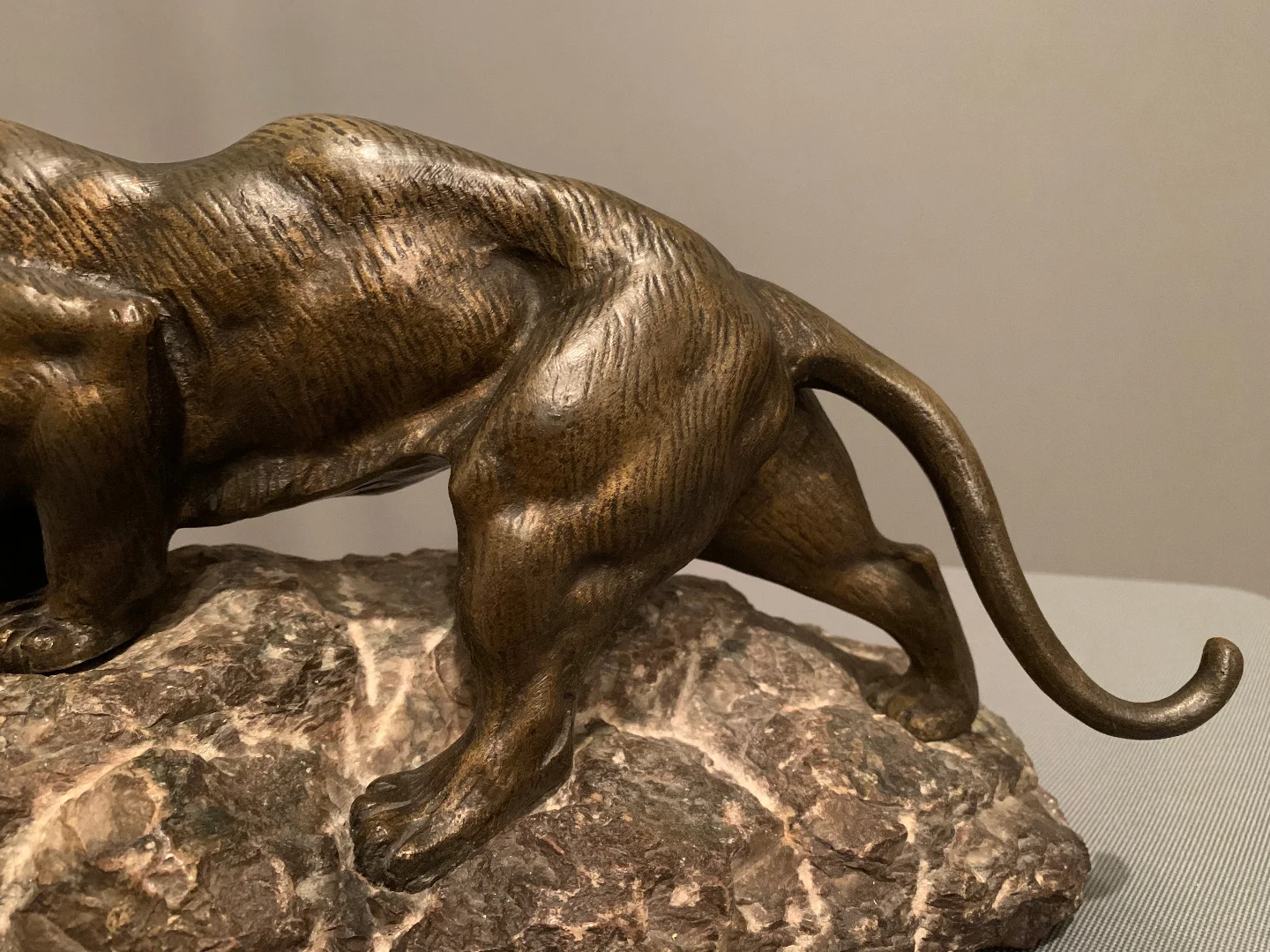 Tigre En Bronze De « James ANDREY » (XIXéme-XXéme siècle)
