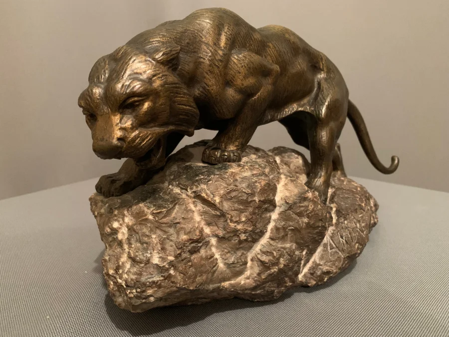 Tigre En Bronze De « James ANDREY » (XIXéme-XXéme siècle)