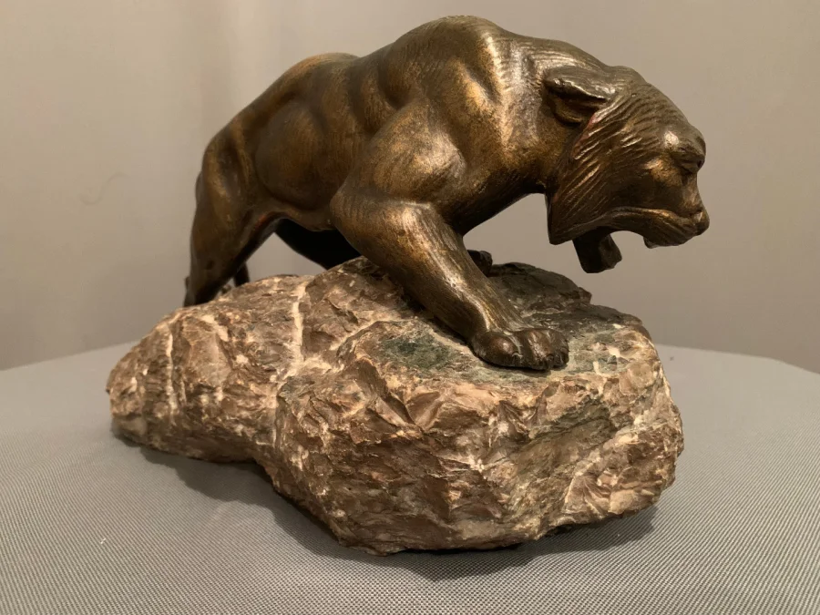 Tigre En Bronze De « James ANDREY » (XIXéme-XXéme siècle)