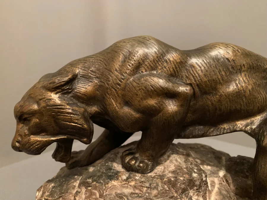 Tigre En Bronze De « James ANDREY » (XIXéme-XXéme siècle)