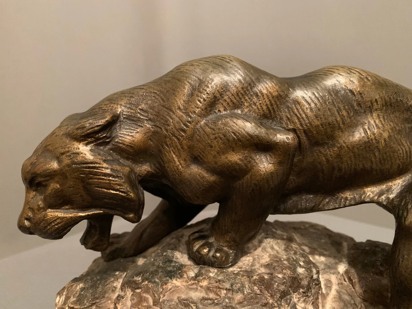 Tigre En Bronze De « James ANDREY » (XIXéme-XXéme siècle)