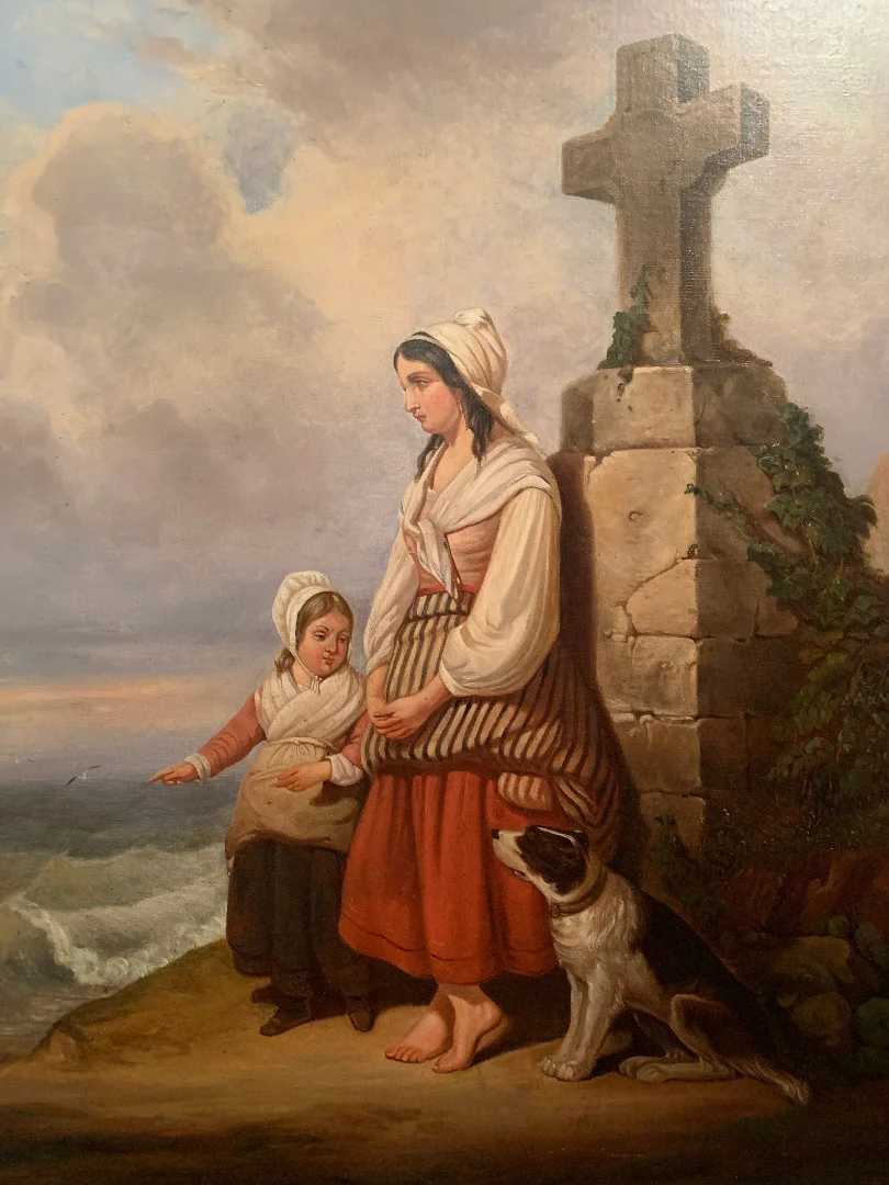 OIL ON CANVAS attributed to AUGUSTE DELACROIX