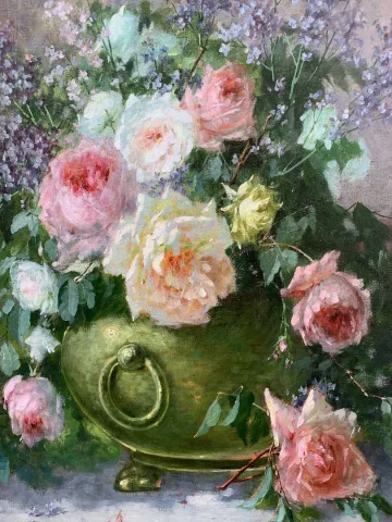 « Bouquet de Fleurs » – Adolphe Louis CASTEX DEGRANGE (1840-1918)