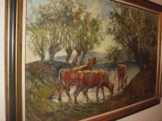 ÖL AUF PANEL VON MARCELLE BOTTON (1900-1982)