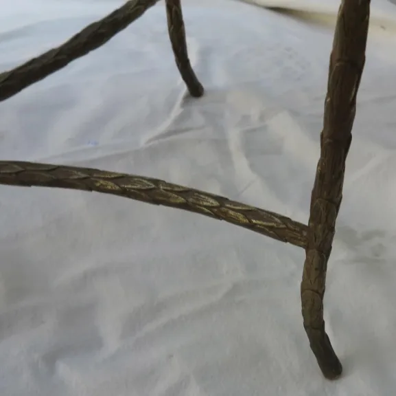 1970′ Table Basse en Bronze Maison Baguès, Entretoise