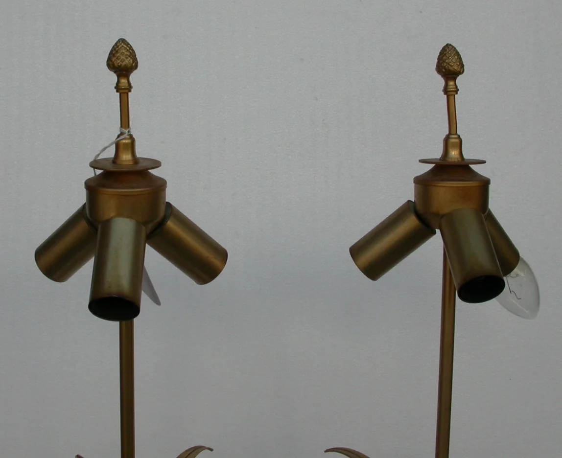 1970′ Pair of Lamps Maison Charles Style