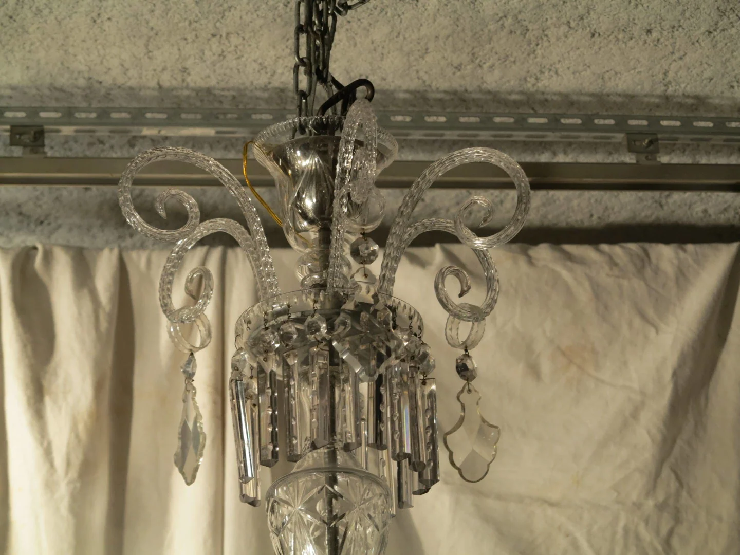 1890′ Lustre en Cristal de Bohême 10 Bras de Lumière