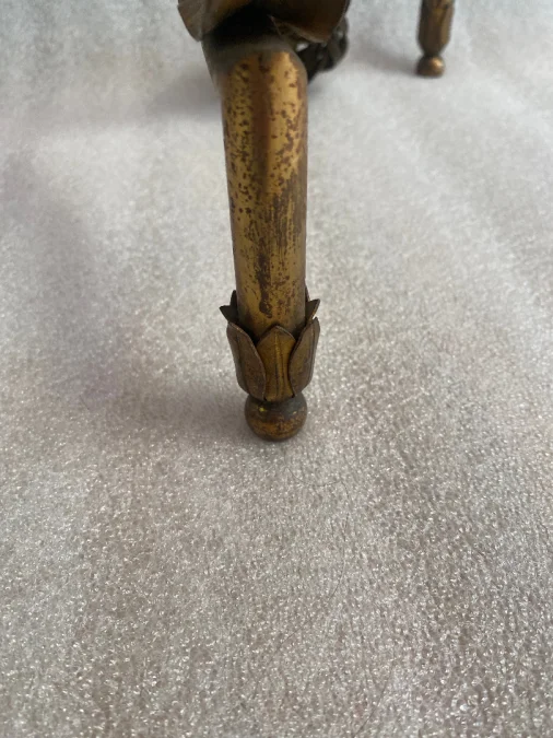 1970 Lampadaire en Bronze Doré Maison Baguès Modèle Palmier