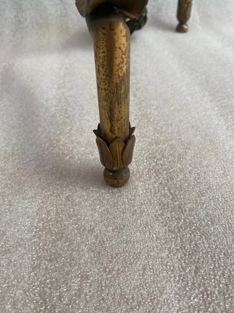 1970 Lampadaire en Bronze Doré Maison Baguès Modèle Palmier