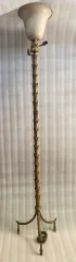 1970 Lampadaire en Bronze Doré Maison Baguès Modèle Palmier