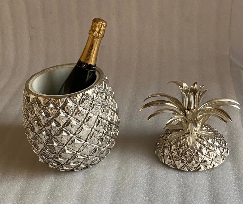 1970′ Champagne Bucket Mauro Manetti Signed H 39 Ø 24 cm