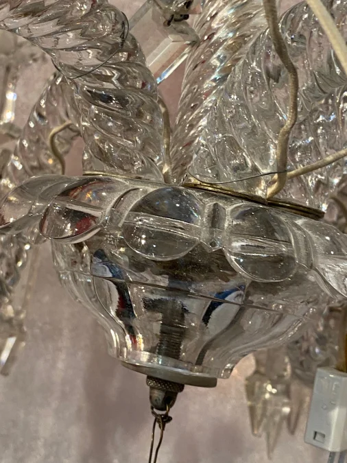 1950′ Chandelier 5 Arms Baccarat