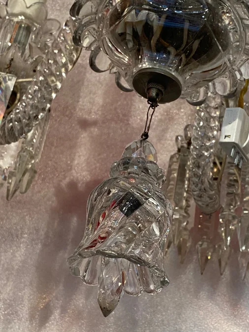 1950′ Chandelier 5 Arms Baccarat