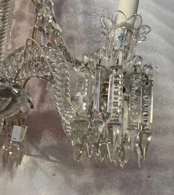 1950′ Chandelier 5 Arms Baccarat