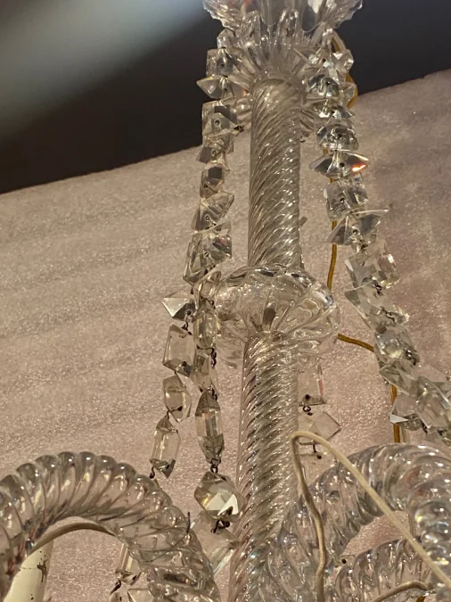 1950′ Chandelier 5 Arms Baccarat