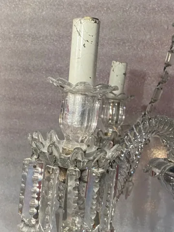 1950′ Chandelier 5 Arms Baccarat