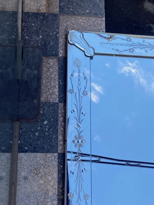 1970′ Venice Flower Mirror 161 x 95 cm