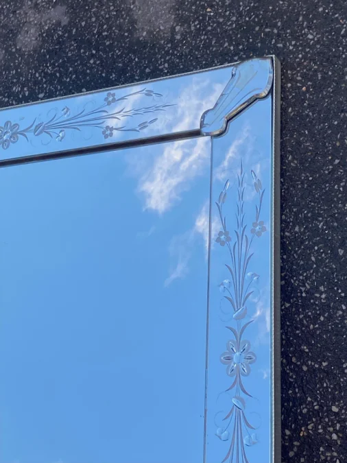1970′ Venice Flower Mirror 161 x 95 cm