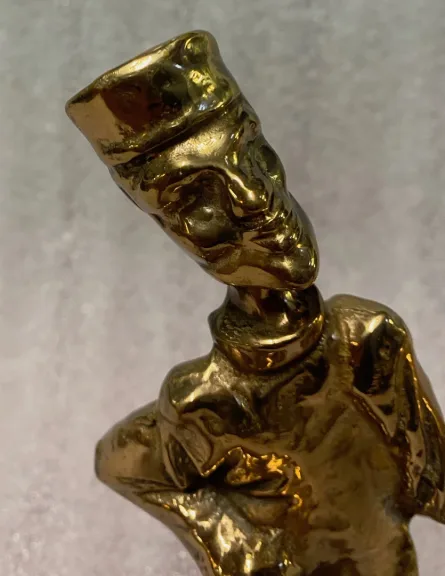 1970/80 Le Tate Vin In Bronze, Sculpture Signed LOHE