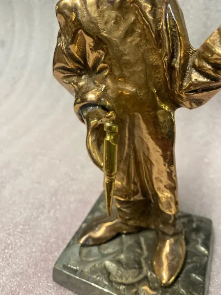 1970/80 Le Tate Vin In Bronze, Sculpture Signed LOHE
