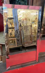 1940 ′ Venice Art Deco Mirror 146 X 87 cm Decor Mustache