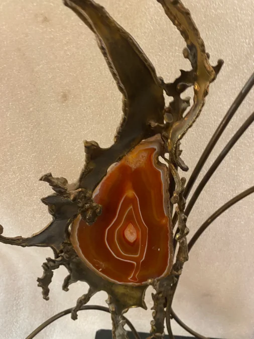 1970′ Plant Sculpture By FAURE, FERNANDEZ or DUVAL BRASSEUR For HONORE PARIS