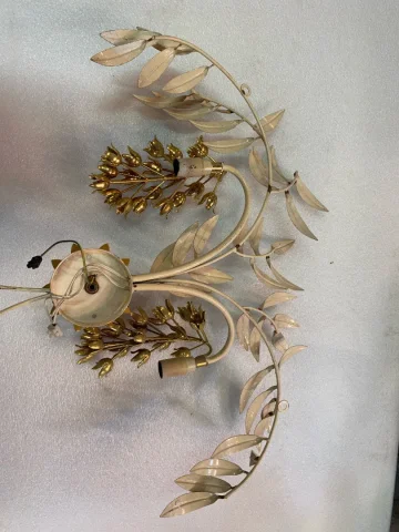 1970′ Wall lamp With 2 Wisterias, Hans Kogl