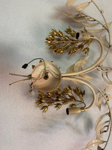 1970′ Wall lamp With 2 Wisterias, Hans Kogl