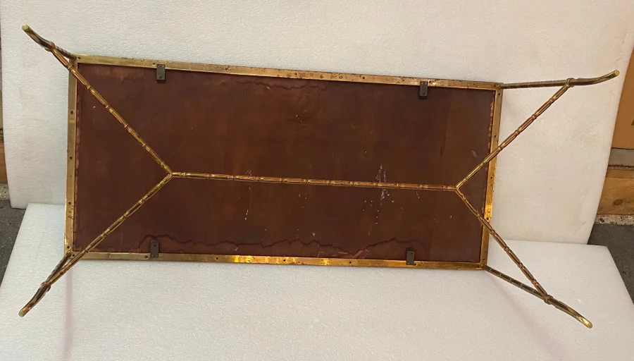 1970′ Coffee Table Baguès Style Chinese Lacquer