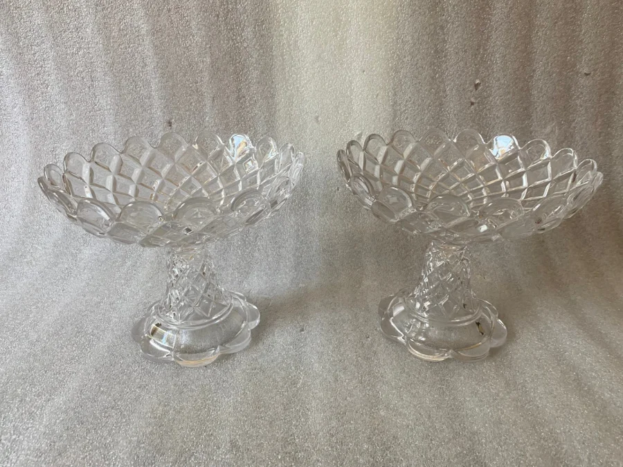 1950′ Pair of Baccarat Cups Signed