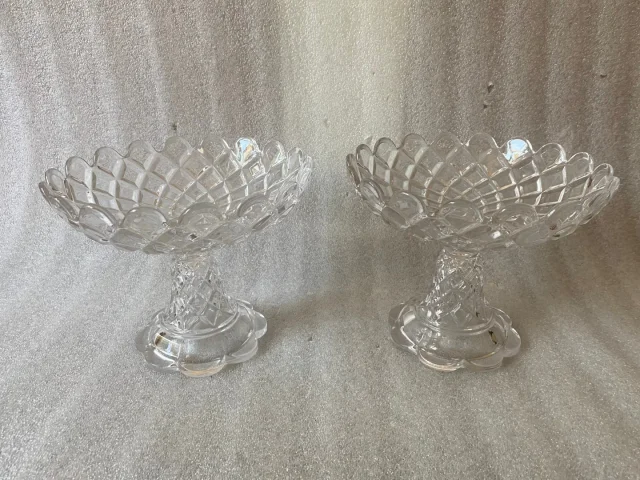1950′ Paire de Coupes Baccarat Signées