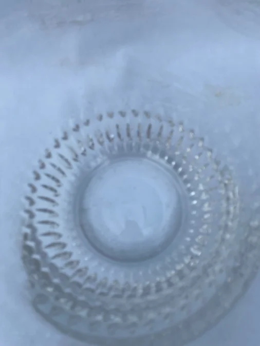 1970′ Crystal Champagne Bucket Signed St Louis Golden Decors Model Thistle