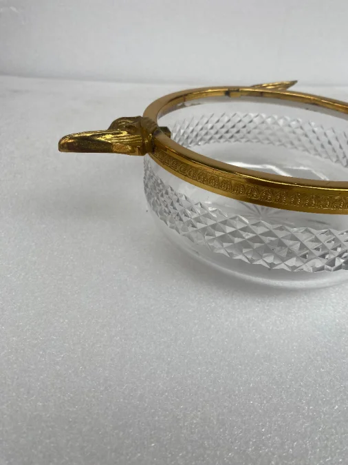 1970 ′ Necessary A Caviar Gilt Bronze And Crystal With Sturgeon Pattern