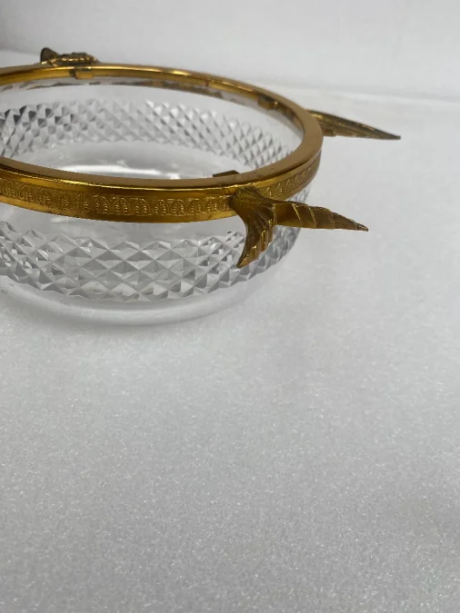 1970 ′ Necessary A Caviar Gilt Bronze And Crystal With Sturgeon Pattern