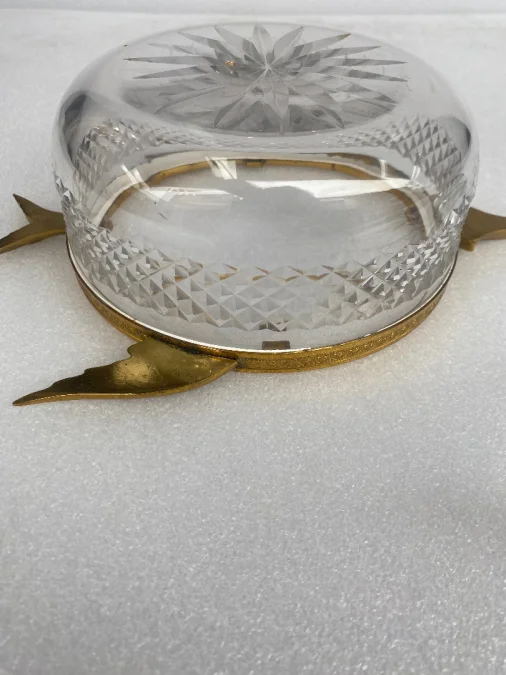 1970 ′ Necessary A Caviar Gilt Bronze And Crystal With Sturgeon Pattern