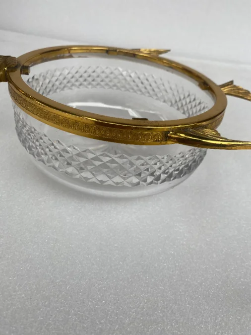 1970 ′ Necessary A Caviar Gilt Bronze And Crystal With Sturgeon Pattern