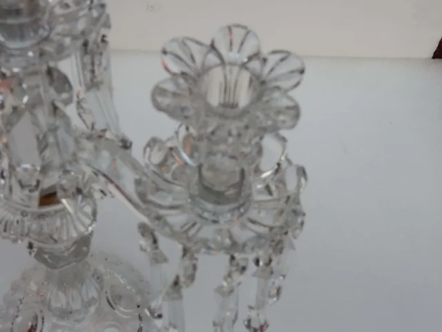 1900′ Paire de Chandeliers Baccarat