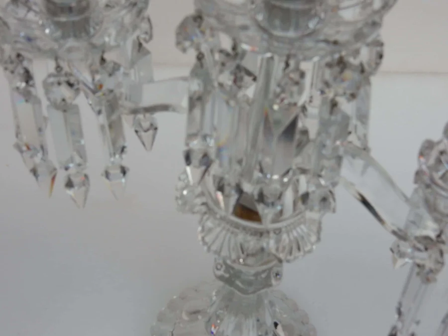 1900′ Paire de Chandeliers Baccarat