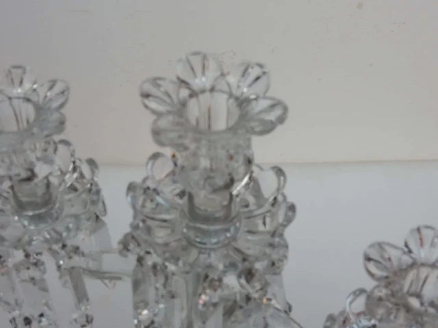 1900′ Paire de Chandeliers Baccarat