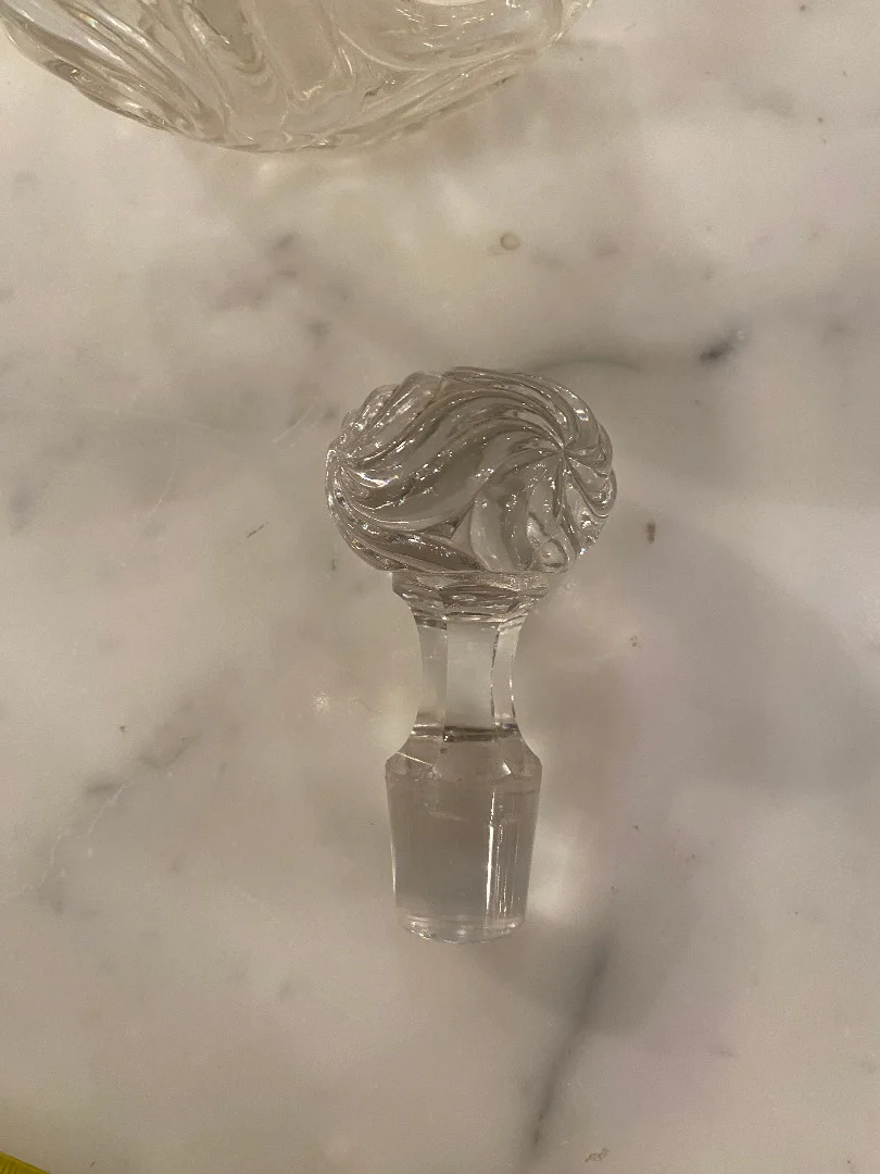1900′ Service De Nuit Baccarat Signé 6 Piéces Avec Dorure