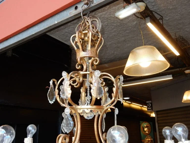 1950′ Lustre Style Médiéval Style Maison Jansen